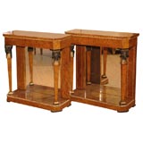 Pair Mirrored Console Table