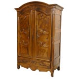 Fine Louis XV Armoire in Walnut from Bresse, France, c. 1750