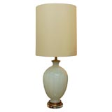 Vintage Murano opaline table lamp by Marbro