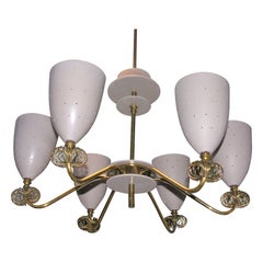 Lightolier 6-Arm Chandelier