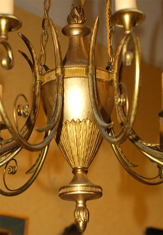Swedish Neoclassical Style Chandelier For Sale 2