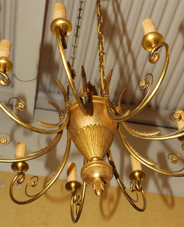 Swedish Neoclassical Style Chandelier For Sale 3