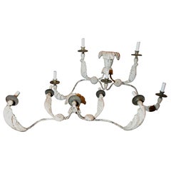 Antique ITALIAN WOOD AND METAL SCONCES