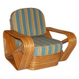 Paul Frankl Style Rattan Lounge Chair
