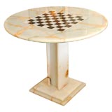 Italian Marble Game Table