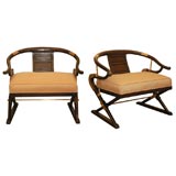 PAIR OF ASIAN STYLE  ARMCHAIRS  BY  WIDDIBOMB