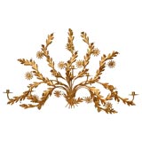 Gold Gilt Toile 7-Light Candle Sconce