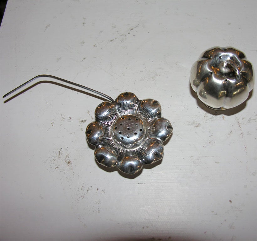 Sterling Signed Salt and Pepper Shakers