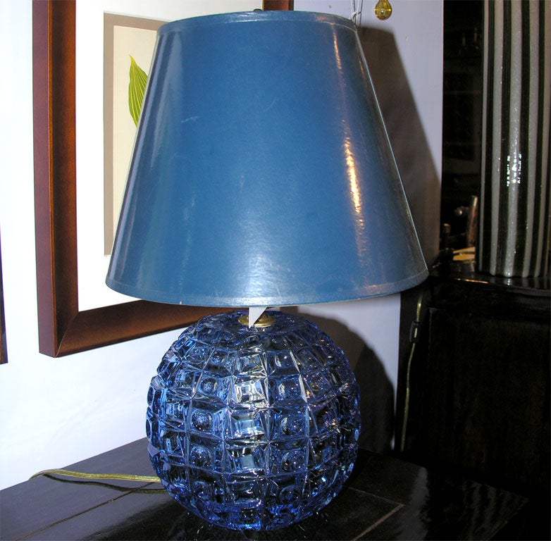 Depression Glass Double lit Lamp