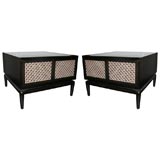 Pair of Monteverde-Young mahogany end tables