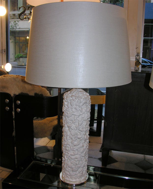 A pair of pebble lamps