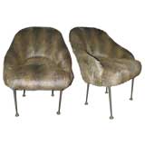 Pair of Side Chairs by Jules Leleu