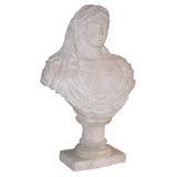 Spectacular Carved Coral Bust of an Aristocratic Woman