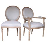 Set of 12 Louis XVI Style Dining Chairs