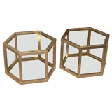 Pair of Hexagonal Tables