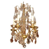 A 1920's French Crystal and Gilt Chandelier