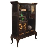 An 1880's Japanese Ebonised Rosewood Etagere