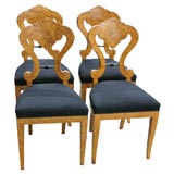 Set of 4 Austrian Biedermeier Chairs