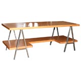 A large open work table or desk