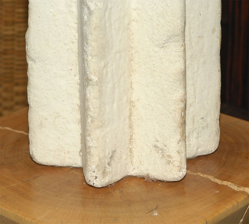 Ron Mann Stone Fluted Table Lamp (Ref. # RMD102T) In Excellent Condition In San Francisco, CA