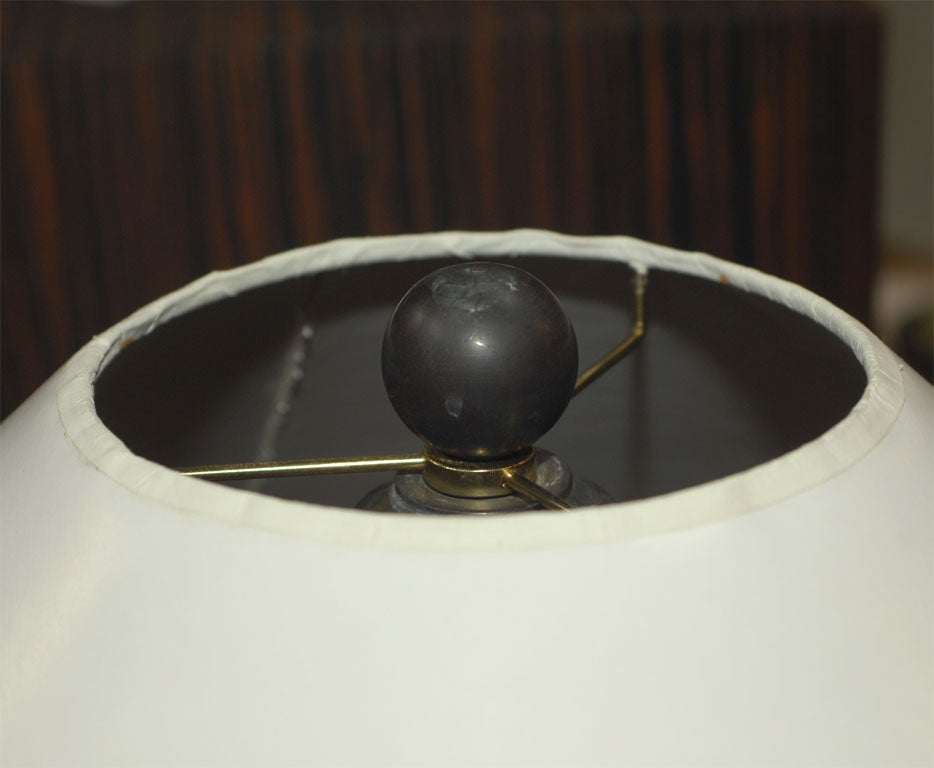 20th Century Ron Mann Stone Fluted Table Lamp (Ref. # RMD102T)