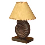 Bronze Nautilus Lamp on bronze base  (reference # BR187SL)