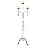 Vintage Forged Iron Floor Lamp 3 shades 3 bulbs (ref. # BF076)