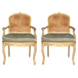 Pair of French Fauteuil Chairs