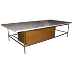 Carrara Stone Top Cocktail Table by Paul McCobb for Directional 2