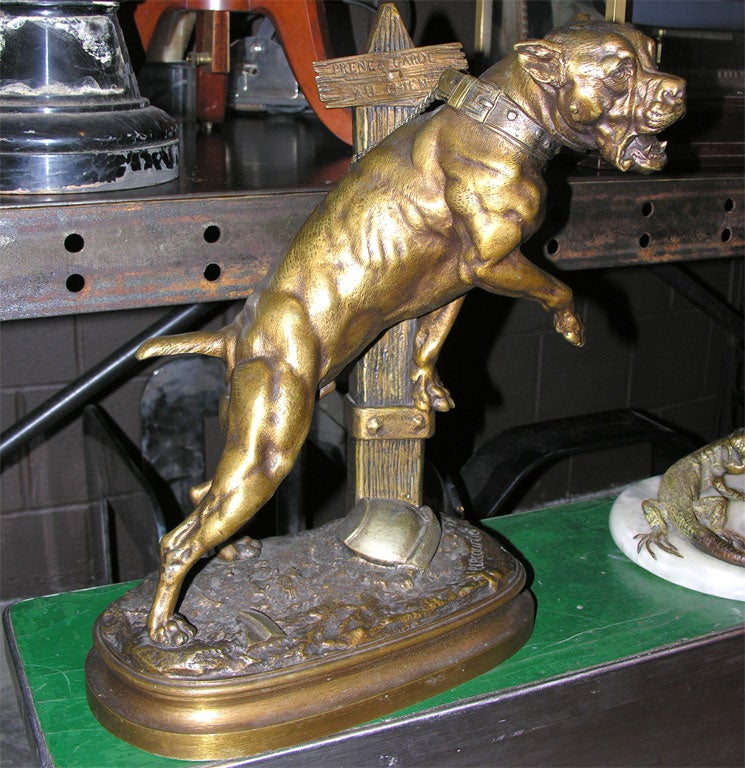 Beautiful. Original patina. Signed P. Lacourtier.