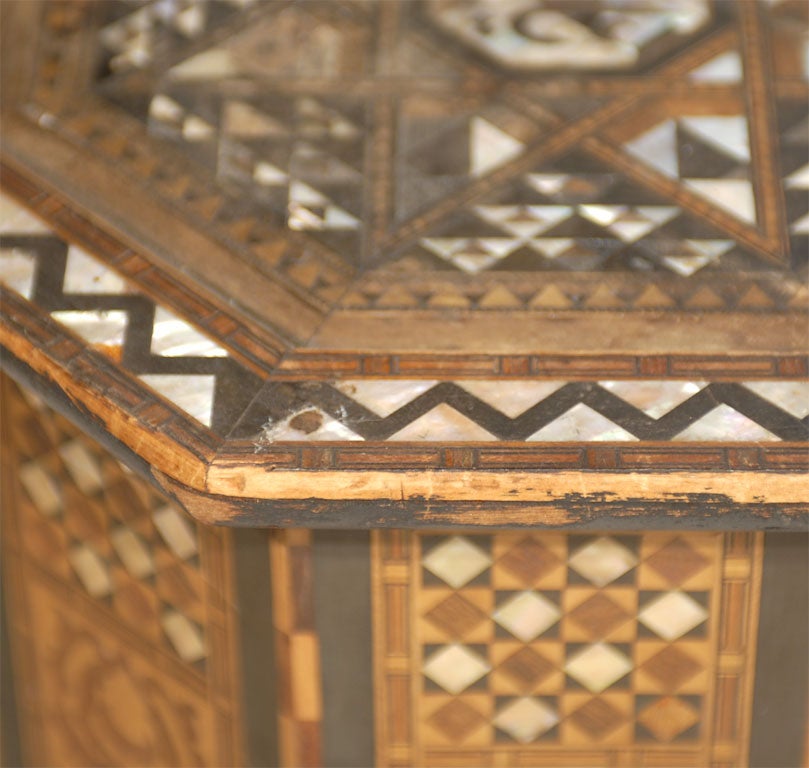 Vintage Octagonal Moroccan End Table 4