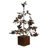 Metal Tree Sculpture
