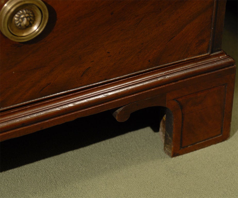 Wood George III Period Mahogany Secretary Bookcase For Sale
