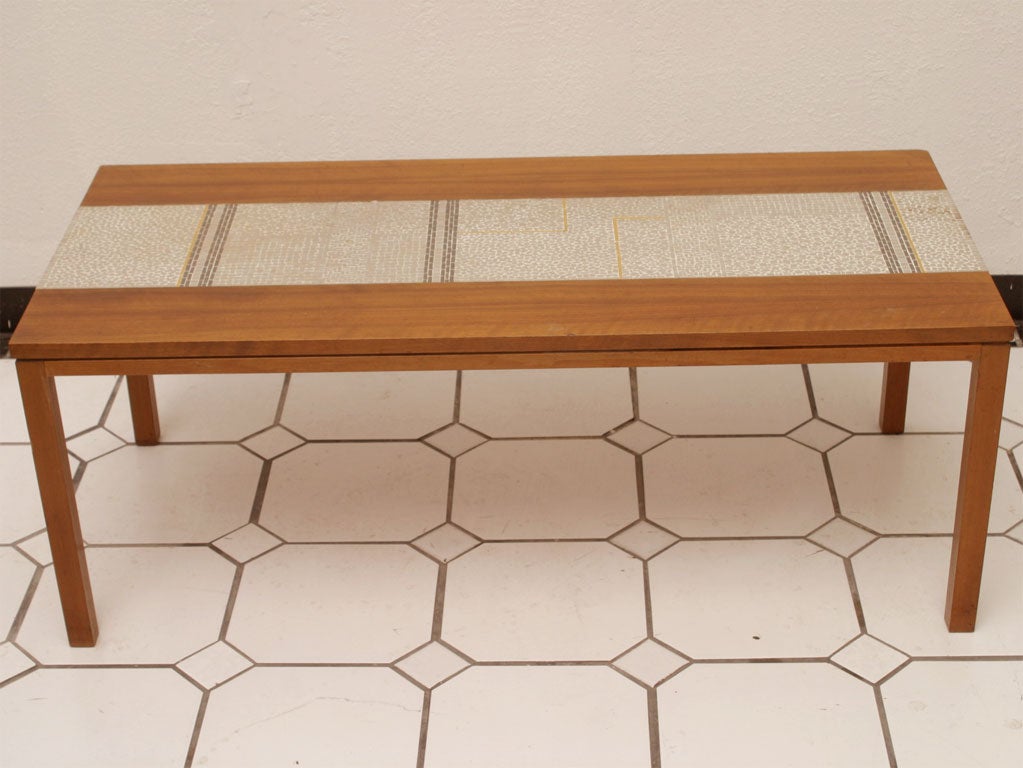 Mid-20th Century Mosaic Coffee Table For Sale
