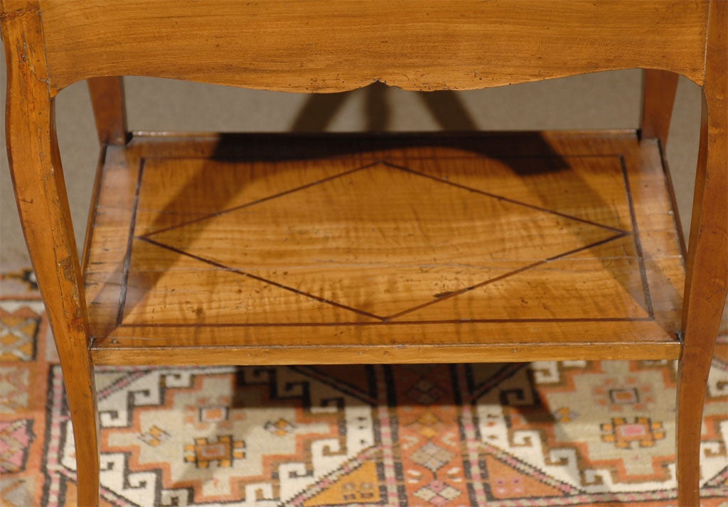 Louis XV Inlaid Side Table in Fruitwood, c. 1760 3