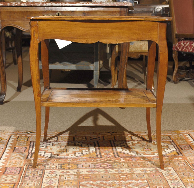 Louis XV Inlaid Side Table in Fruitwood, c. 1760 5