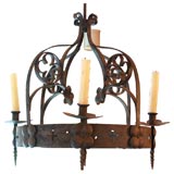 19th Century French Iron Chandelier