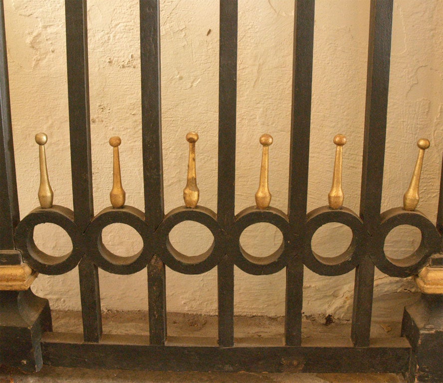 Pair of 19th Century Belgian Carved Wood Decorative Grills with Gilded Details For Sale 2