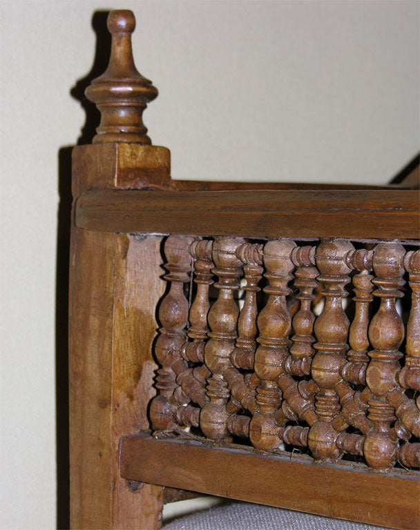 Moroccan Bench With Bone Inlay 2