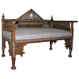 Moroccan Bench With Bone Inlay