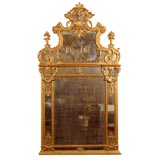 Large Regence Italian Gilt-Wood Mirror, c. 1720