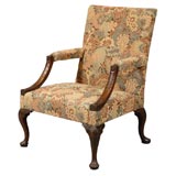 George III Gainsborough Arm Chair in Mahogany, c. 1760