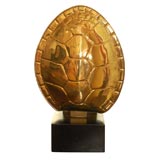 BrassTortoise Shell Table Lamp