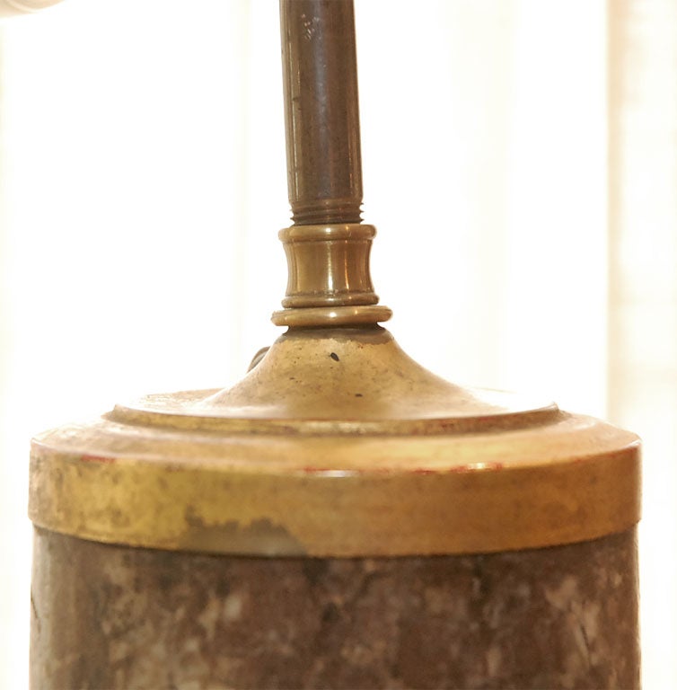 18th Century and Earlier Pair of Early Roman Marble Columns Mounted as Lamps