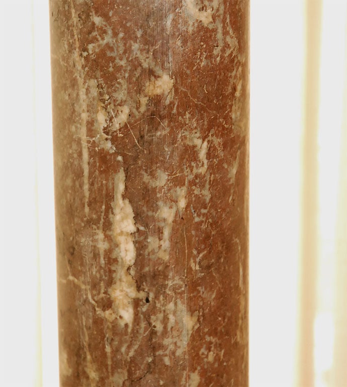 Pair of Early Roman Marble Columns Mounted as Lamps 3