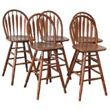 SET  OF  FOUR  BAR STOOLS