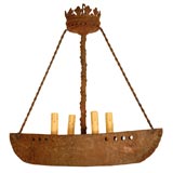 Antique Ship light fixture