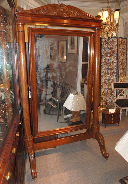 PERIOD FRENCH CHEVAL MIRROR