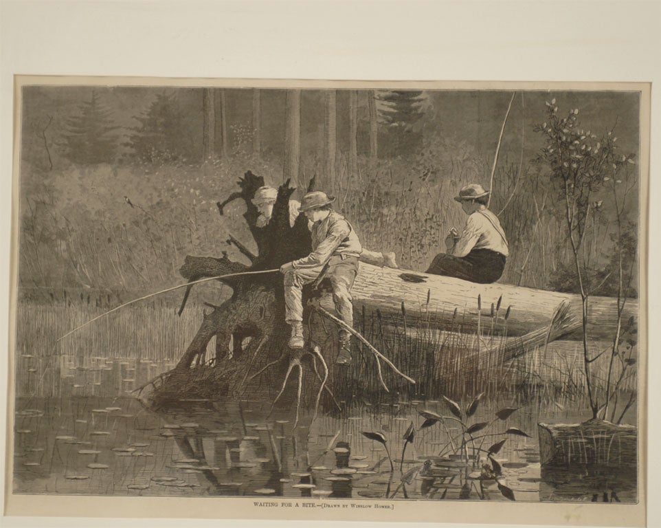 19th Century Set of 4 Winslow Homer Engravings from Harper's Weekly 1873 For Sale