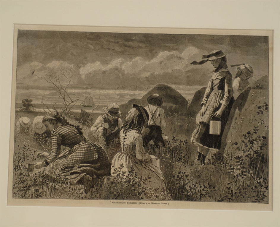 Set of 4 Winslow Homer Engravings from Harper's Weekly 1873 For Sale 1